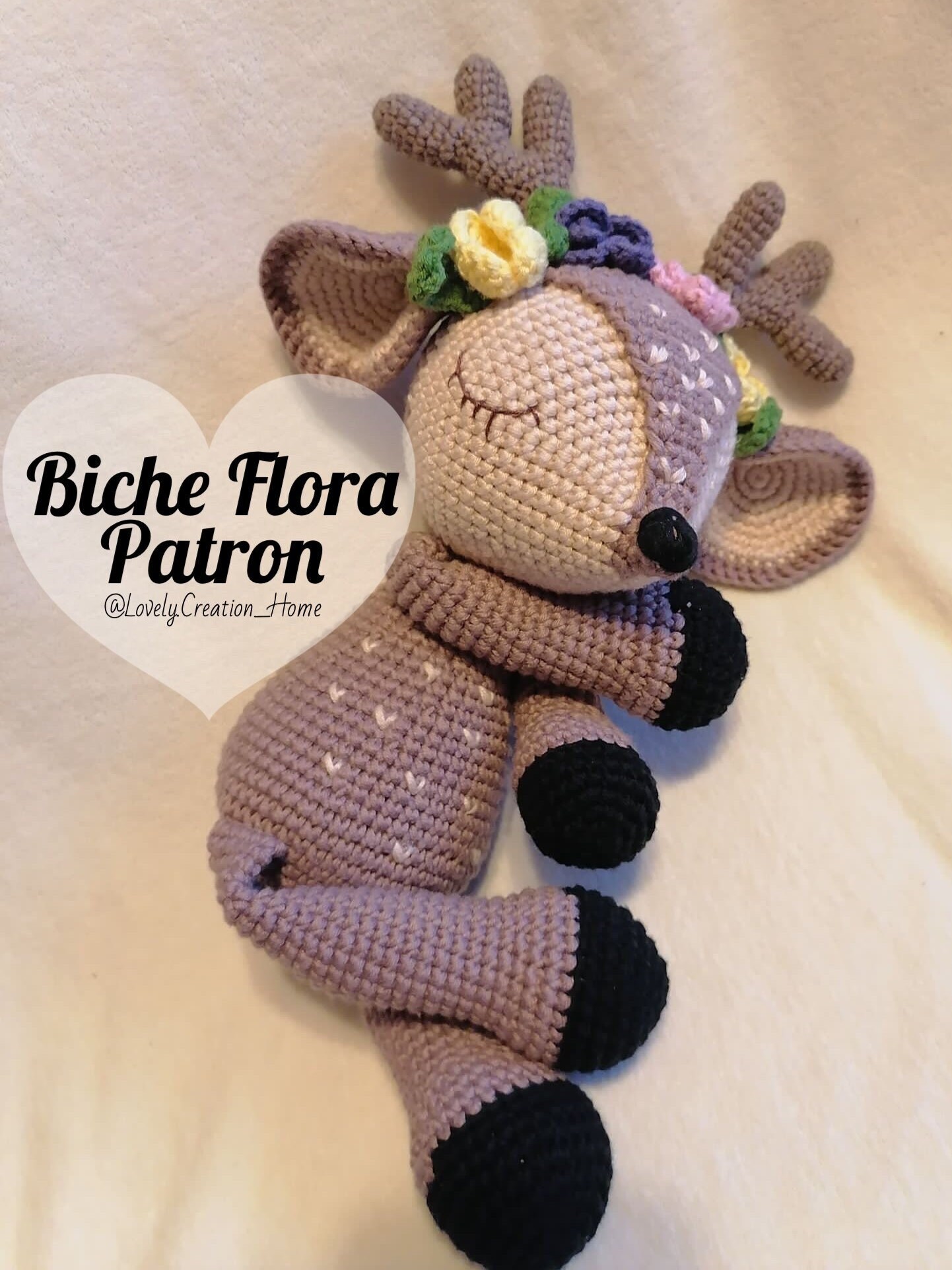 Biche Flora Doll PDF かぎ針編みパターン - あみぐるみかぎ針