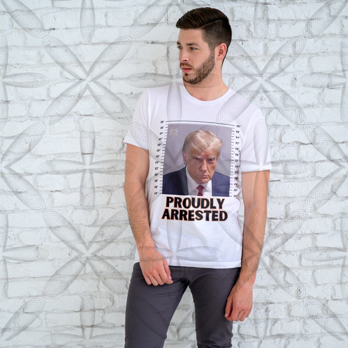 Donald Trump Official Mugshot SVG JPG PNG Files Tshirts Rolling Trays