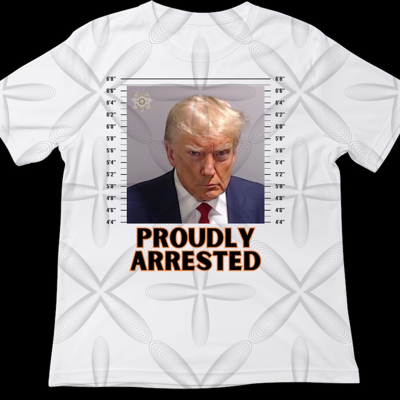 Donald Trump Official Mugshot SVG JPG PNG Files Tshirts Rolling Trays
