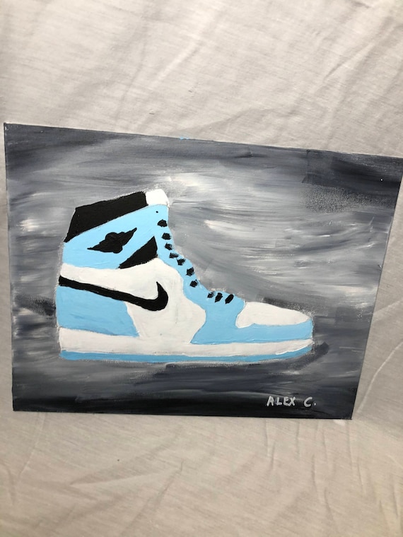 Jordan University Blue Painting UK