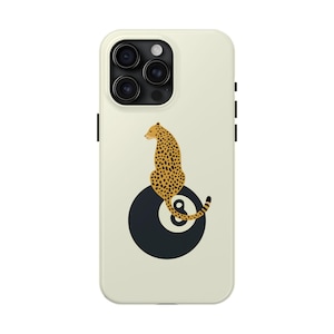 ラッキーなヒョウ柄のスマホケース、アニマルプリントのiPhoneカバー、ニューヨーク、ラッキーなヒョウ柄のスマホケース、ニューヨークのスマホケース