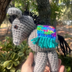 Crochet Little Donkey With Blanket
