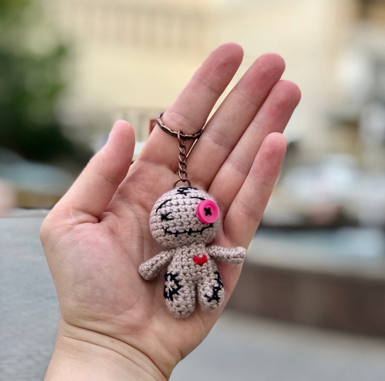 Crochet pattern: Voodoo doll crochet pattern, voodoo amigurumi keychain, baby voodoo amigurumi pattern image 10