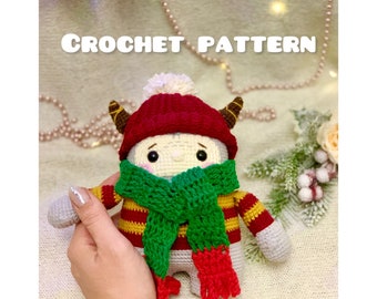 Yeti Crochet Pattern: Bigfoot Amigurumi, Christmas Decoration (PDF Pattern)