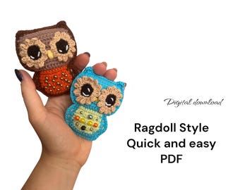 Crochet Owl Pattern: Adorable Amigurumi Keychain (PDF Pattern)
