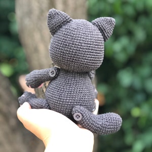 Crochet pattern: Witchy cat amigurumi crochet pattern, black cat crochet pattern, halloween cat amigurumi image 10