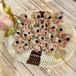 Crochet pattern: Voodoo doll crochet pattern, voodoo amigurumi keychain, baby voodoo amigurumi pattern image 9