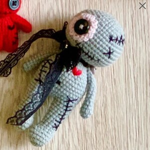 Modèle au crochet : adorable motif au crochet amigurumi vaudou, modèle au crochet de poupée vaudou de taille moyenne image 10