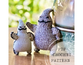 Crochet pattern: Fan art Oogie Boogie crochet pattern, Boogeyman amigurumi, Boogeyman crochet pattern, Oogie Boogie amigurumi doll