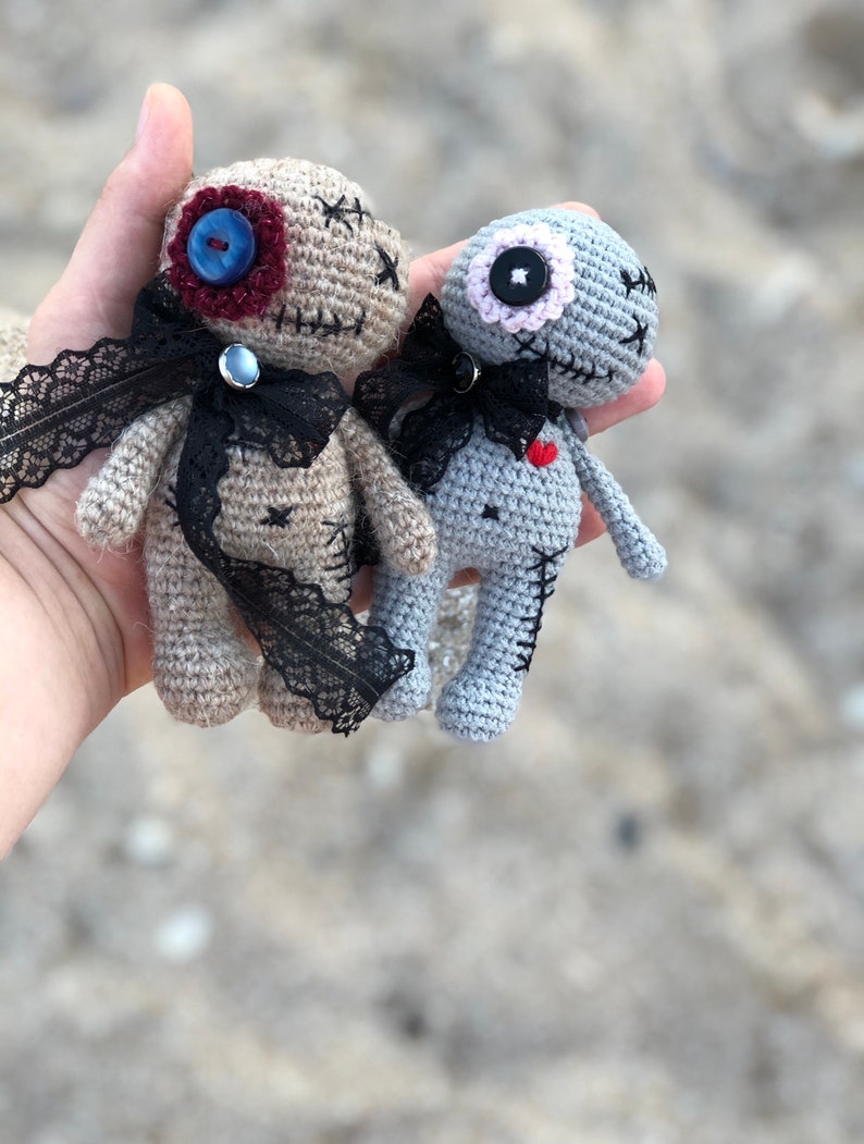 Modèle au crochet : adorable motif au crochet amigurumi vaudou, modèle au crochet de poupée vaudou de taille moyenne image 4