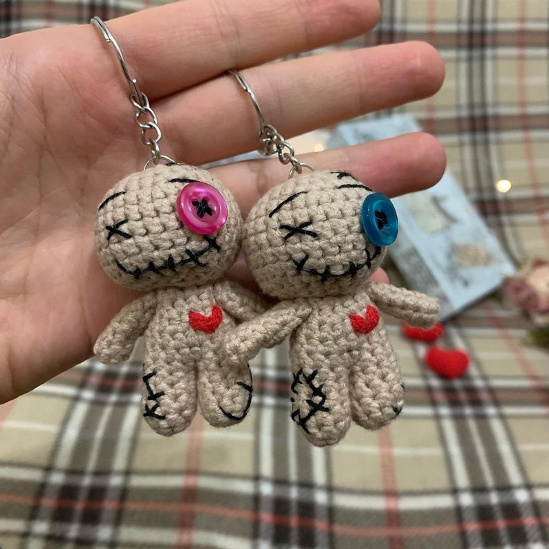 Crochet pattern: Voodoo doll crochet pattern, voodoo amigurumi keychain, baby voodoo amigurumi pattern image 5