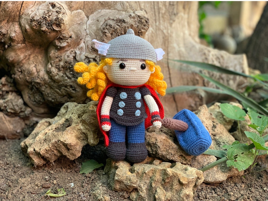 Crochet Pattern: Thor Fan Art Crochet Pattern Thor Amigurumi - Etsy