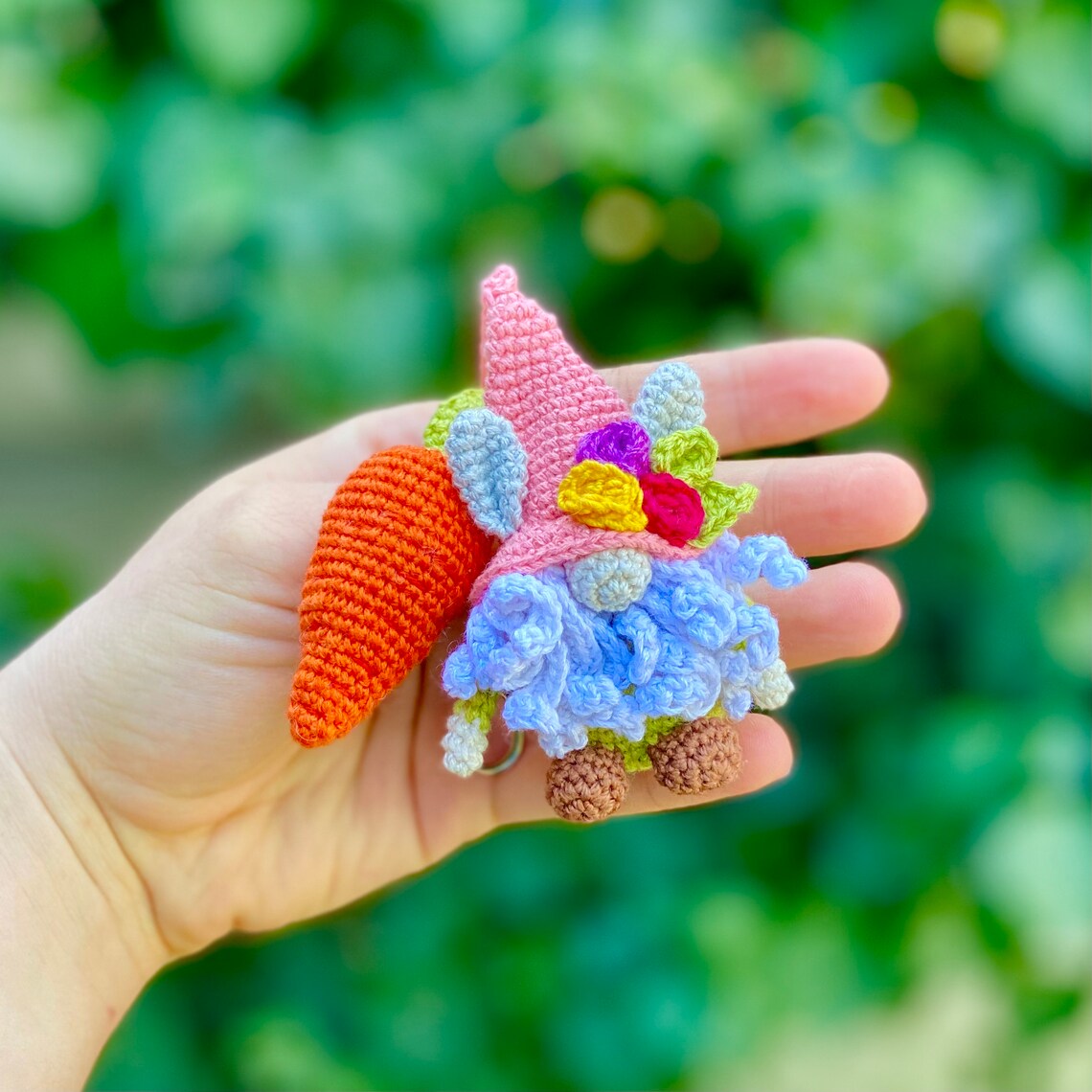 Crochet Pattern Bunny Ears Tiny Gnome Crochet Pattern Carrot Etsy
