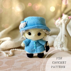Crochet pattern: Queen crochet pattern, Memory doll amigurumi crochet pattern , Her Majesty Queen crochet pattern
