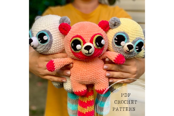 Raccoon Amigurumi Crochet Pattern: Cute Animal Toy (PDF Pattern)