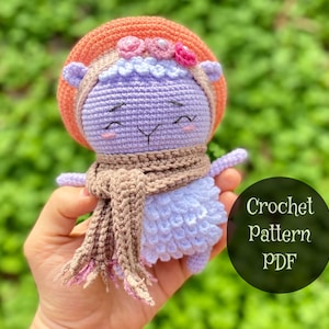Crochet pattern: baby lamb crochet pattern, cute lamb crochet pattern, lamb in clothes amigurumi crochet pattern
