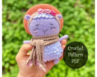 Haakpatroon lamsamigurumi: babyspeelgoed in kleding (pdf-patroon)