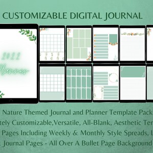 Customizable Bullet Style Journal and Planner