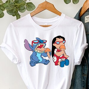 Disney Lilo and Stitch Ice Cream Shirt, Ohana Shirt, Disney Toodler Lilo and Stitch Shirt, Disneyland Trip Shirt, Disney Snack Family Shirts