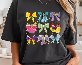 Camiseta Coqueta de Princesas Disney, Camiseta del Reino Mágico, Camiseta Coqueta de Disney, Camiseta de Disneyland para mujer, Cenicienta, Ariel, Rapunzel, Jazmín