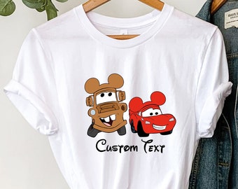 Chemise Disney Cars, chemise Lightning McQueen, chemise Tow Mater, chemise Disney Family Trip, chemise Disney Cars personnalisée, chemise Mcqueen et Mater