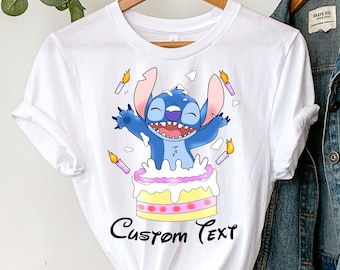 Stitch Geburtstag Shirt, Ohana Shirt, Kinder Geburtstag Shirt, Geburtstag Familie passende Shirt, personalisierte Geburtstag Shirt, Disney Geburtstag Shirt