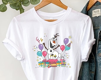 Olaf Geburtstag Shirt, Disney Frozen Shirt, Benutzerdefinierte Geburtstag Shirt, Elsas Olaf Schneemann, Kinder Geburtstag Shirt, Disney Geburtstag Familie Shirt