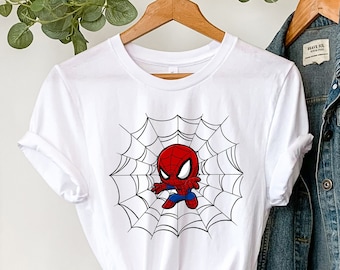 Spiderman Tee Shirt, Marvel Family Matching Spiderman Shirt, Marvel Shirt, Birthday Boys Gift Idea, Spiderman Theme Party, Disneyland Trip