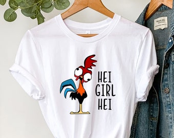Camisa Hei Girl Hei, Camisa Disney Moana Hei Hei, Camisa Moana, Camiseta de Disney, Camisas de vacaciones de Disney, Camisas de la familia Disney, Disneyworld