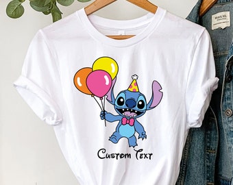 Stich Geburtstag Shirt, personalisierte Geburtstag Shirt, Disney benutzerdefinierte Stitch Shirt, Kinder Geburtstag Shirt, Geburtstag Familie passende Shirt, Ohana