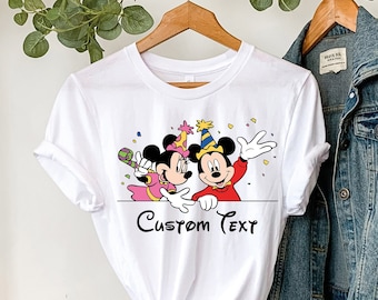 Mickey verjaardag shirt, aangepaste verjaardag shirt, verjaardagscadeau voor kinderen, verjaardag familie bijpassende shirt, gepersonaliseerd verjaardag shirt, Disney shirt