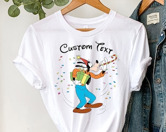 Camiseta de cumpleaños de personajes de Disney, camiseta de Goofy de Disney, camiseta de cumpleaños para niños, camiseta de cumpleaños personalizada, camiseta de cumpleaños familiar a juego, regalo de cumpleaños