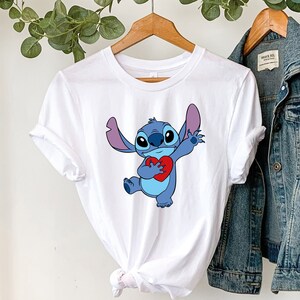 Love Stitch Shirt, Disney Valentine&#39;s Day Shirt, Toddler Stitch Shirt, Lilo and Stitch Shirt, Disneyland Trip Shirt, Disney Family Shirt