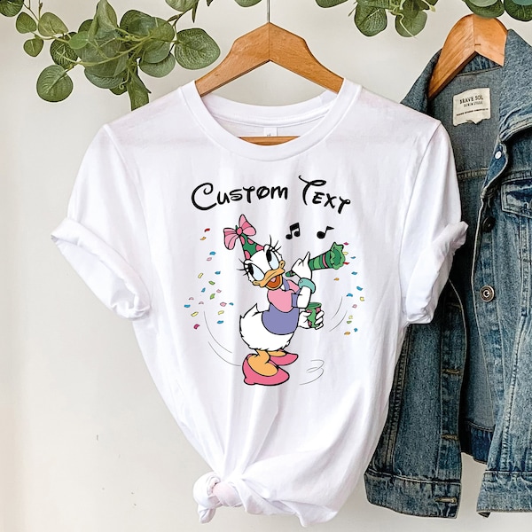 Disney Characters Birthday Shirt, Daisy Duck Birthday Shirt, Custom Birthday Tshirt, Birthday Family Matching Shirt, Birthday Girls Shirt