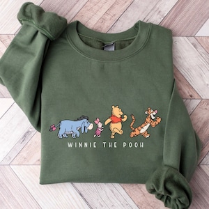 Winnie The Pooh And Friends Sweatshirt, Vintage Winnie The Pooh Sweatshirt, Pooh Bear Sweatshirt, Disneyworld Family Matching Sweatshirt