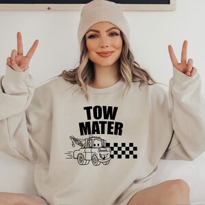 Retro Disney Cars Sweatshirt, Tow Mater Sweatshirt, Ka-Chow Shirt, Vintage Tow Mater Shirt, Mcqueen Sweatshirt, Disney Family Match Crewneck
