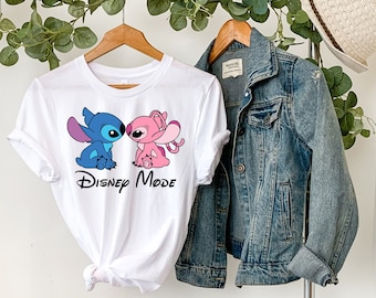 STITCH SHIRT, Stitch und Angel Shirt, Stitch Paar Shirt, Paar Passende Shirts, Kinder Disney Shirts, Disney Familien Shirts, Lilo und Stitch