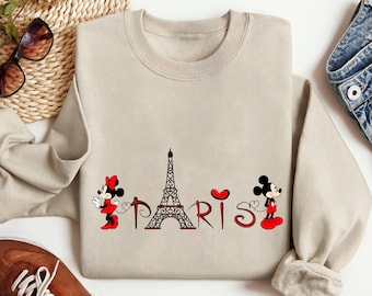 Disneyland Paris Sweatshirt, Paris Mickey Sweatshirt, Paris Family Trip Hoodie, Family Matching Paris Sweatshirt, Disney Eiffel Tower Shirt