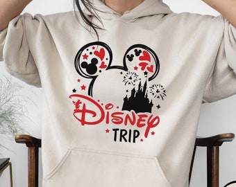 Disney Trip Sweatshirt, Mickey Sketch Sweatshirt, Simple Disney Sweatshirt, Mickey Ears Hoodie, Disney Vacation Shirt, Disney Group Shirts