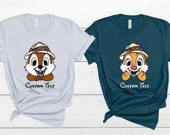 Disney Chip and Dale Shirts, Customize Chip n Dale Shirt, Disney Couple Shirt, Double and Trouble, Disneyworld, Disney Family Matching Shirt