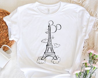 Disneyland Parijs Mickey Ears Shirt, Parijs familie-uitstapje T-shirt, familie bijpassende Parijs shirt, Eiffeltoren familie shirt, Disney Parijs reis Tee