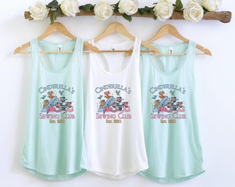 Cinderella's Sewing Club Tank Top, Disney Princess Tank Top, Cinderella And Mice Tanks, Cinderella And Friends Tank Top, Disney Girls Trip