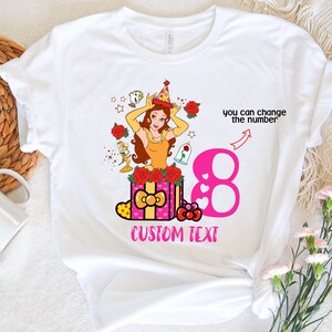 Disney Princess Belle Birthday Shirt, Custom Beauty And The Beast Birthday Party Shirt, Best Birthday Ever Tee, Disney Birthday Family Shirt