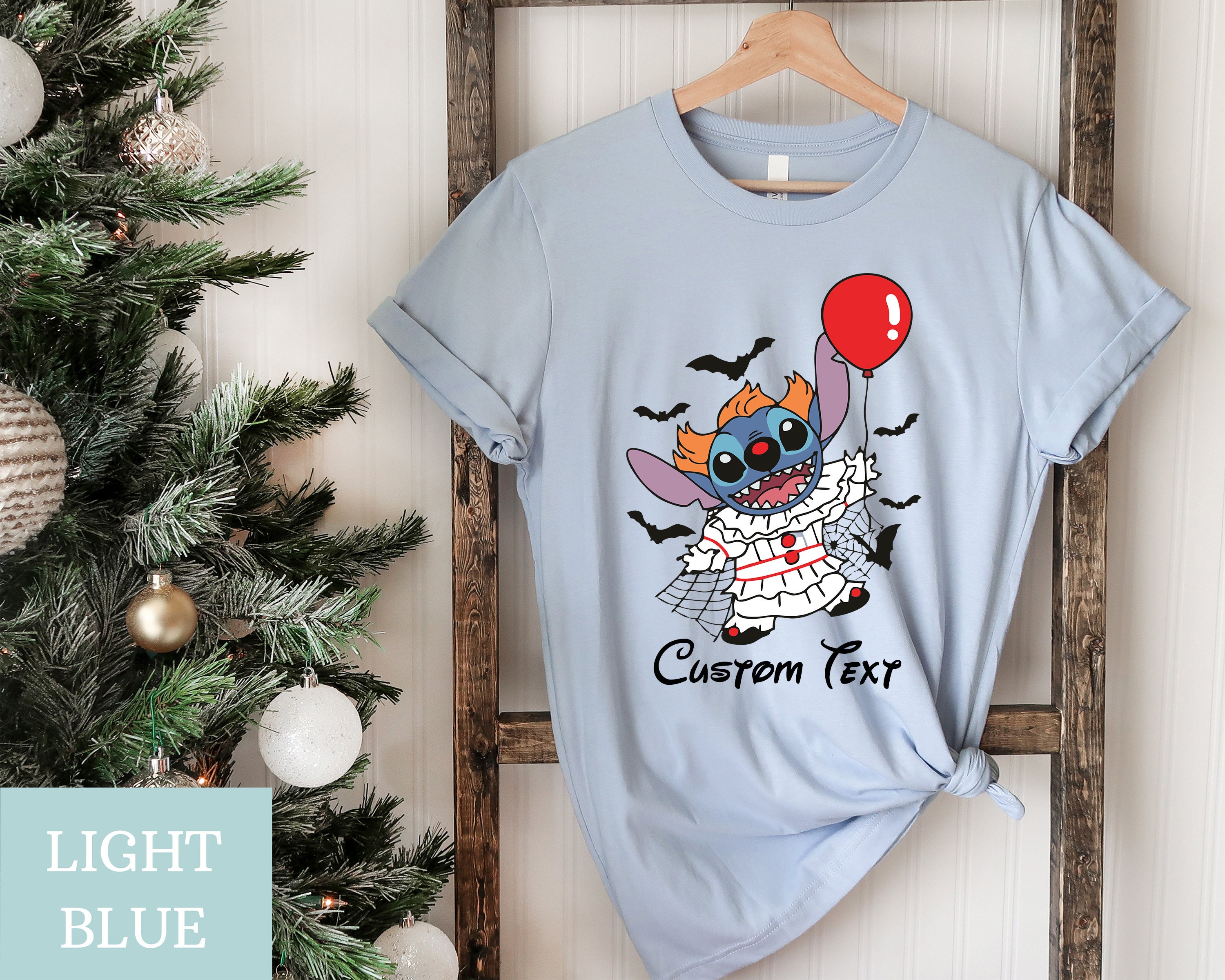 Discover IT Stitch Halloween Shirt, Stitch Horror Halloween Shirt, Halloween Party Shirt, Horror Film Character, Disney Halloween Family Matching Tee