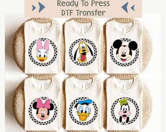 Disney Characters DTF, Disney 2025 DTF Transfer, Disney Ready To Press, Disneyland DTF, Mickey And Friends Image Transfer, Disney Goofy Dtf