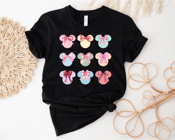 Minnie Ears Coquette Bow Shirt, Mickey Ears Shirt, Disney  display picture 3