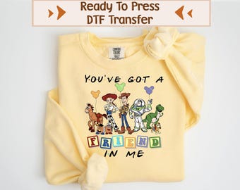 Transferencia de Toy Story de Disney, Transferencia de Sheriff Woody, Transferencia de Disneyland, Transferencia de Buzz Lightyear, Transferencia de Slinky Dog, Tienes un amigo en mí