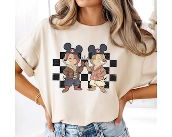 Chip And Dale Comfort Colors Shirt, Retro Chip And Dale Shirt, Double Trouble Shirt, Disney Crew Tee, WDW Family Vacation Tee
