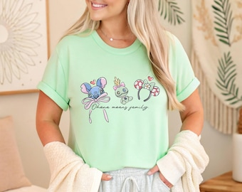 Stitch and Doll Shirt, Disney Ohana Shirt, Lilo And Stitch Shirt, Girls Disney Shirt, Women's Disney Shirt, Disneyland Family Trip Shirt