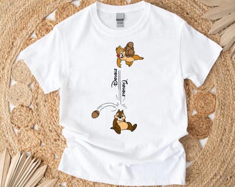 Camiseta de Chip y Dale, camiseta de Double Trouble, camiseta de mejores amigos de Disney, camiseta de pareja de Disney, camiseta de Ardilla de Disney, camiseta divertida de Disney, Mejor juntos
